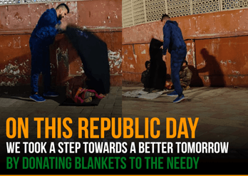 Blanket Distribution on Republic Day 2023 AIIMS Delhi